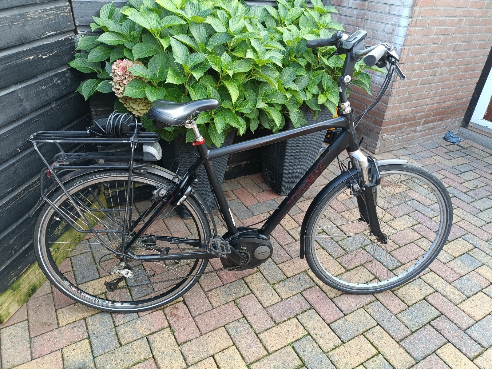 trek electrische herenfiets met Bosch middenmotor, Ophalen, Gebruikt, Overige merken