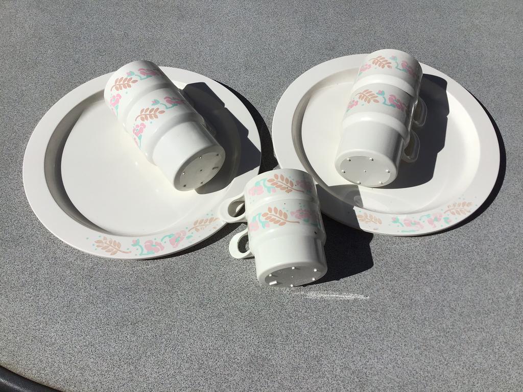 Camping Servies Coppia - Vintage ( 2 personen), Ophalen, Gebruikt