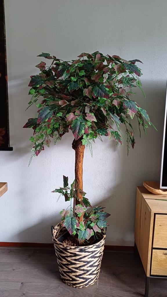 Realistische Kunstboom in Pot - 165 cm, Groen, Kunstplant, Ophalen of Verzenden, Zo goed als nieuw