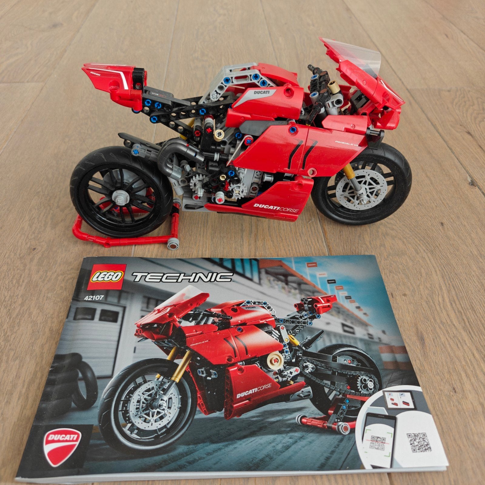 LEGO Technic Ducati Panigale V4 R - 42107, Ophalen, Zo goed als nieuw, Overige merken