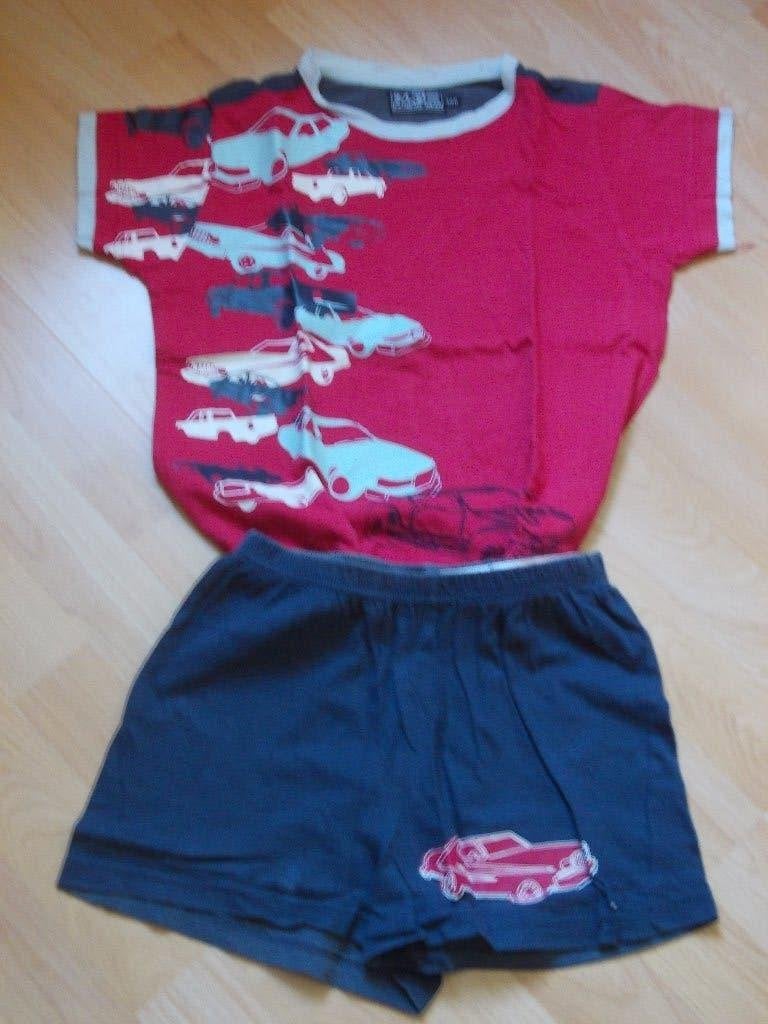 Shortama met auto's, maat 140., Ophalen, Zo goed als nieuw, Jongen, Nacht- of Onderkleding