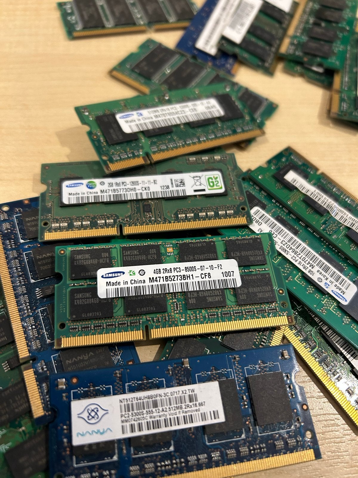 Diverse RAM-modules voor laptops en desktops ddr2, Computers en Software, RAM geheugen, Gebruikt, Server, 8 GB, DDR3
