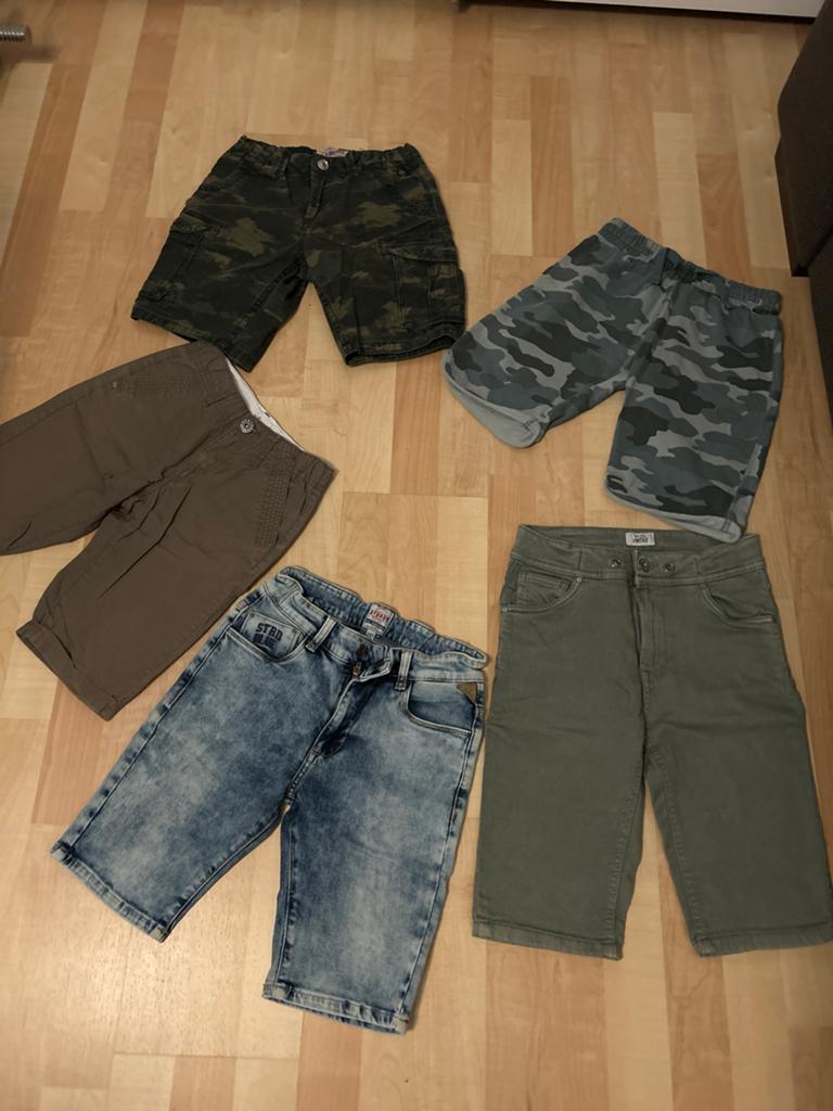 5 korte broeken maat 140 - Jongenskleding zomerpakket, Kinderen en Baby's, Kinderkleding | Maat 140, Ophalen of Verzenden, Gebruikt
