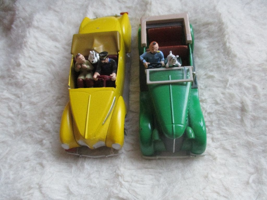 2 Kuifje auto's in goede staat, Verzamelen, Ophalen of Verzenden, Kuifje, Zo goed als nieuw, Gebruiksvoorwerp