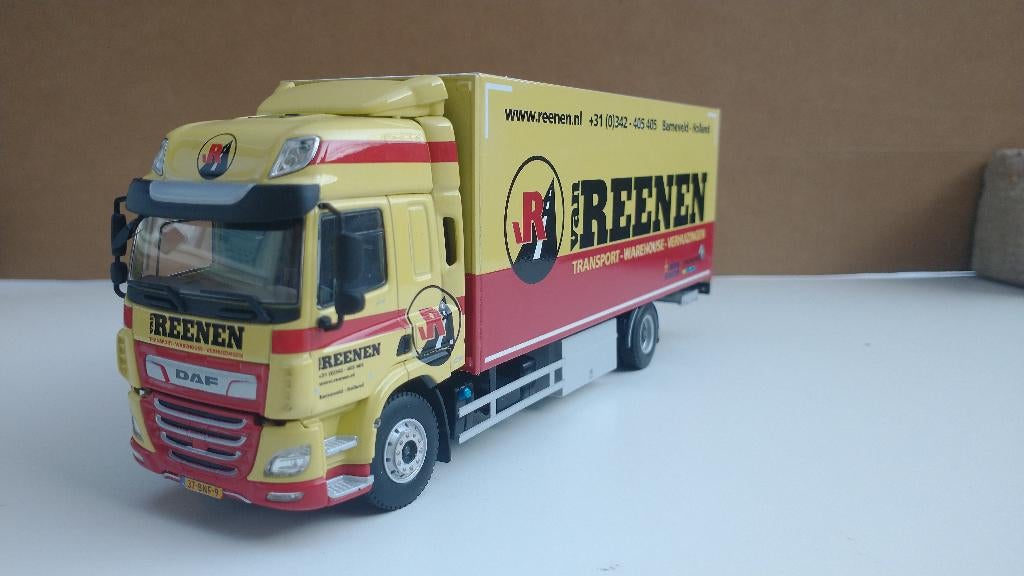 WSI Van Reenen DAF CF Bakwagen, Hobby en Vrije tijd, Modelauto's | 1:50, Ophalen of Verzenden, Zo goed als nieuw, Bus of Vrachtwagen