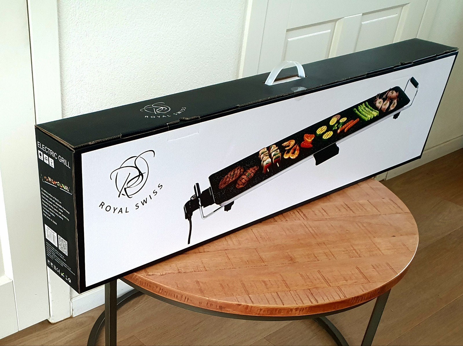Grillplaat XXL - Bakplaat 2000W voor 8 personen NIEUW, Nieuw, Royal Swiss, Ophalen of Verzenden, Tafelgrill