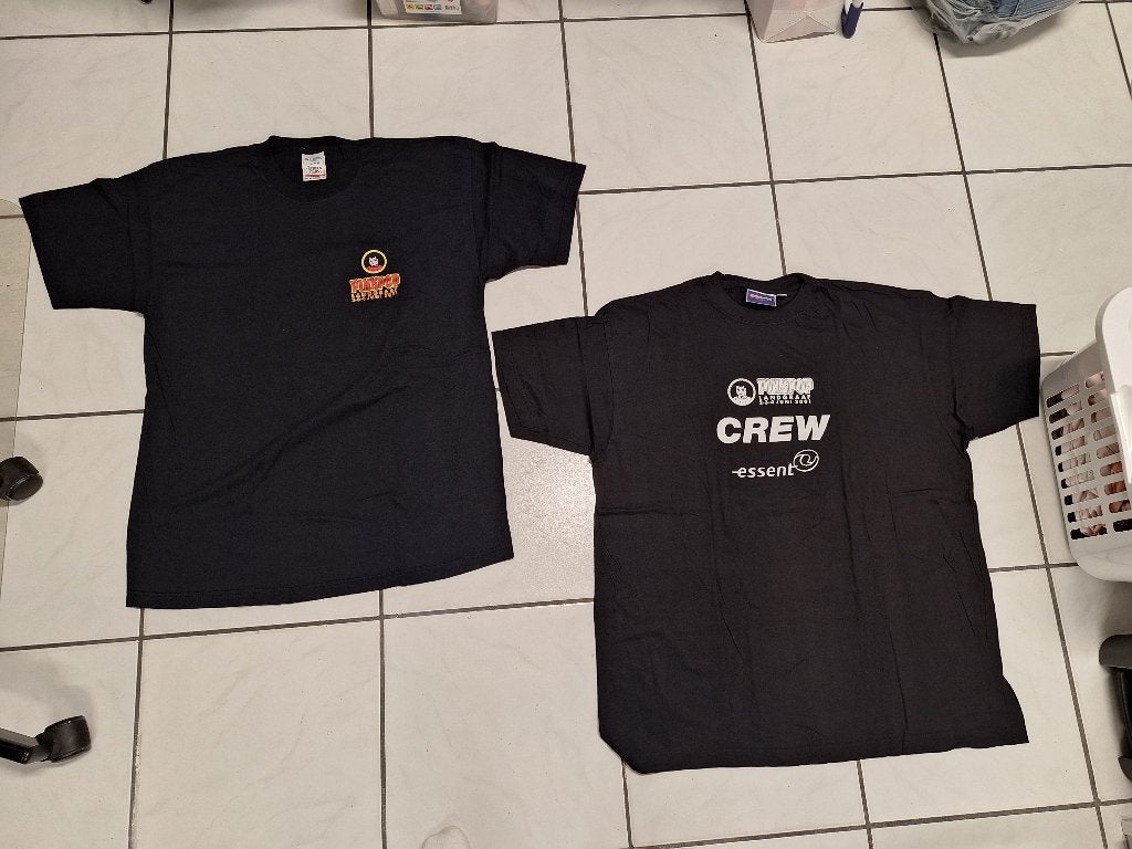 Vintage T-shirts Pinkpop 2001 festival + crew in mooie staat, Ophalen of Verzenden, Zo goed als nieuw
