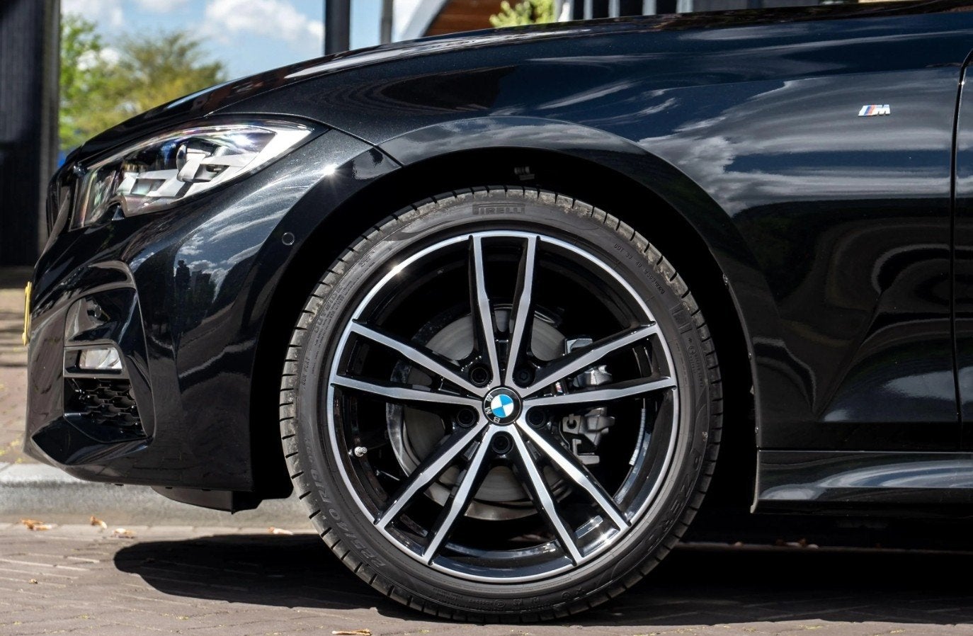 Originele BMW M4 M Style 791M breedset 19 inch velgen + Band, Ophalen