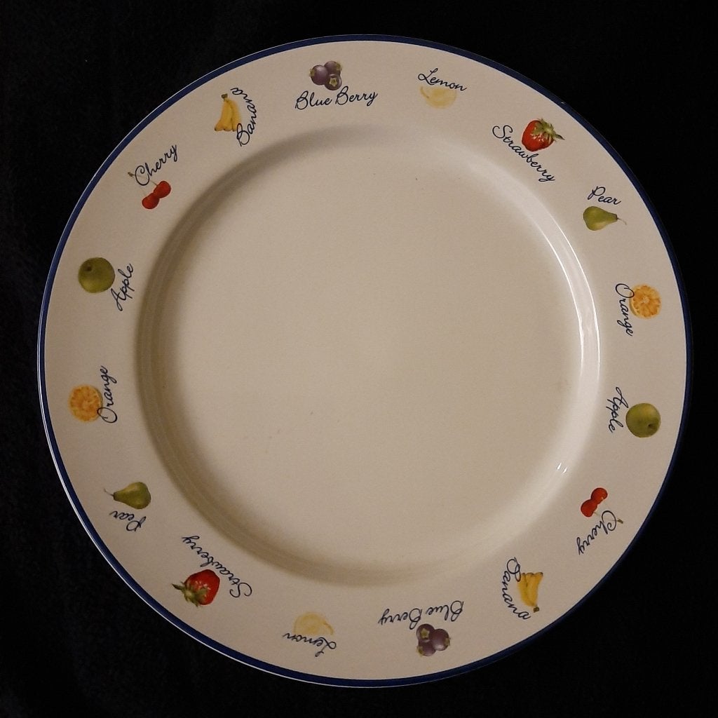6 borden ( diameter 27cm ) Art + Design, Huis en Inrichting, Ophalen, Zo goed als nieuw, Bord(en), Overige stijlen