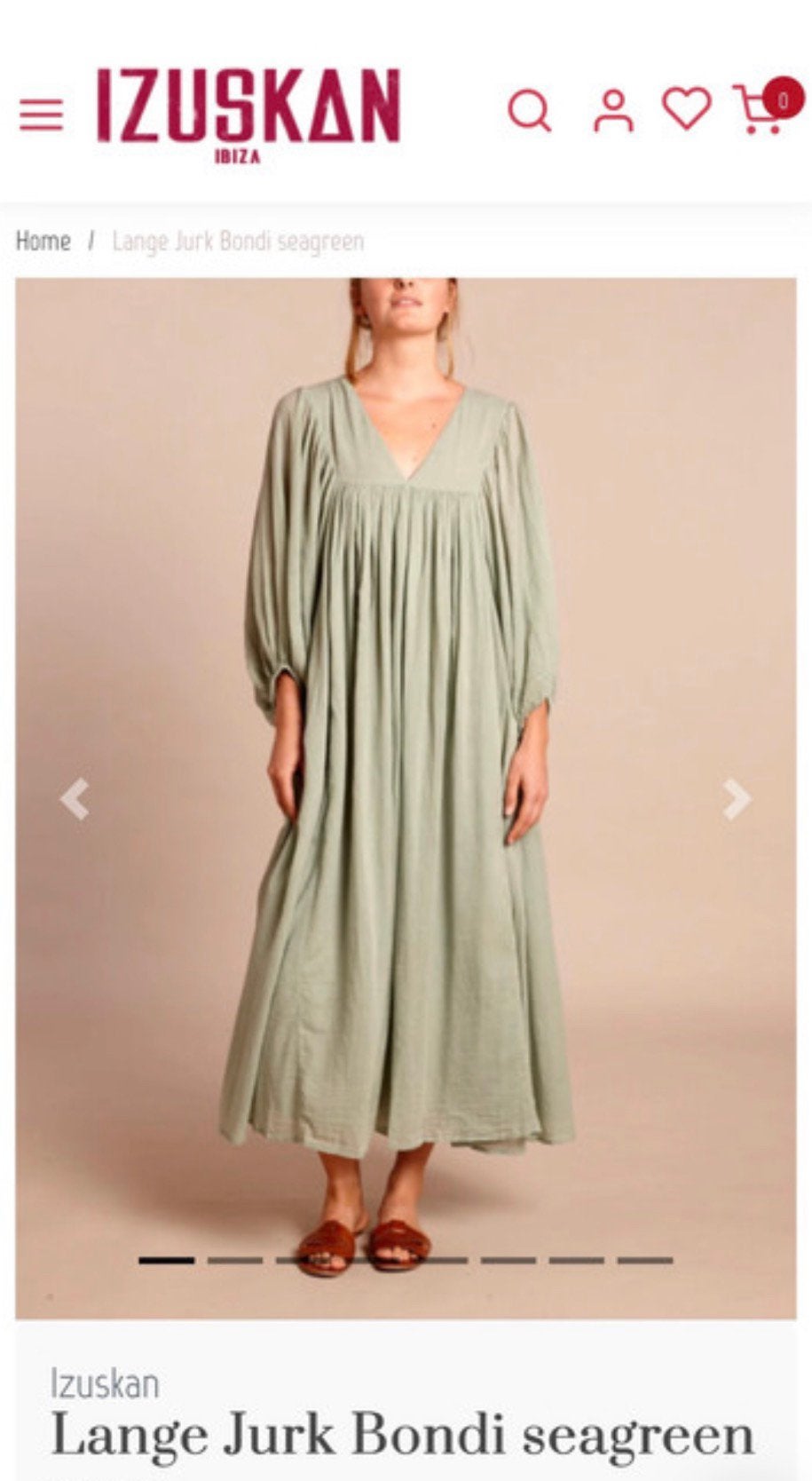 GEZOCHT! Jurk IZUSKAN seegreen van Izuskan, Kleding | Dames, Jurken, Ophalen of Verzenden, Zo goed als nieuw, Onder de knie