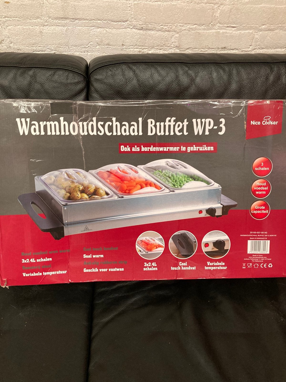Warmhoudplaat au bain marie chafing-dish buffet, Ophalen of Verzenden, Zo goed als nieuw