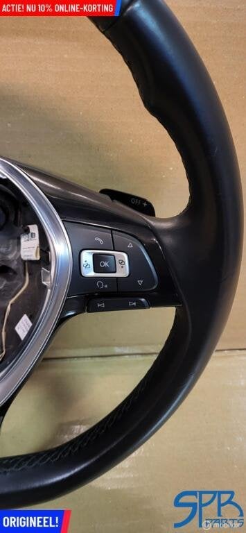 Vw TIGUAN 5NA LEDER STUUR F1 ACC MODE VERWARMD 5TA419091N, Gebruikt, Volkswagen, Ophalen of Verzenden, Volkswagen