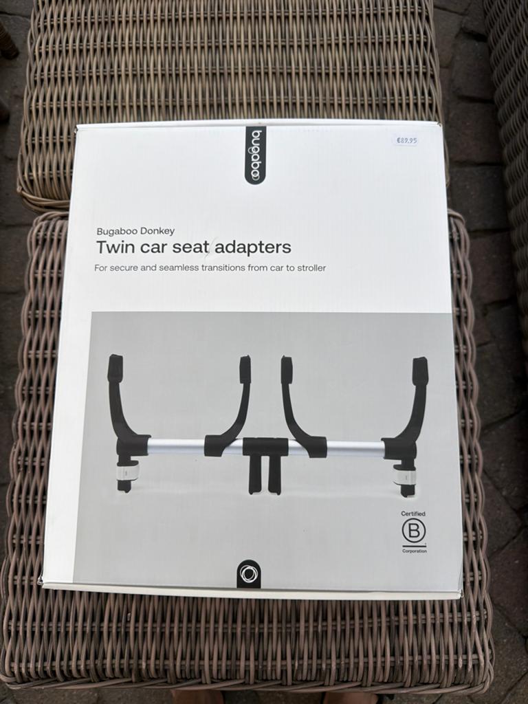 Bugaboo Donkey Twin autostoel adapters - Nieuw, Ophalen of Verzenden, Nieuw
