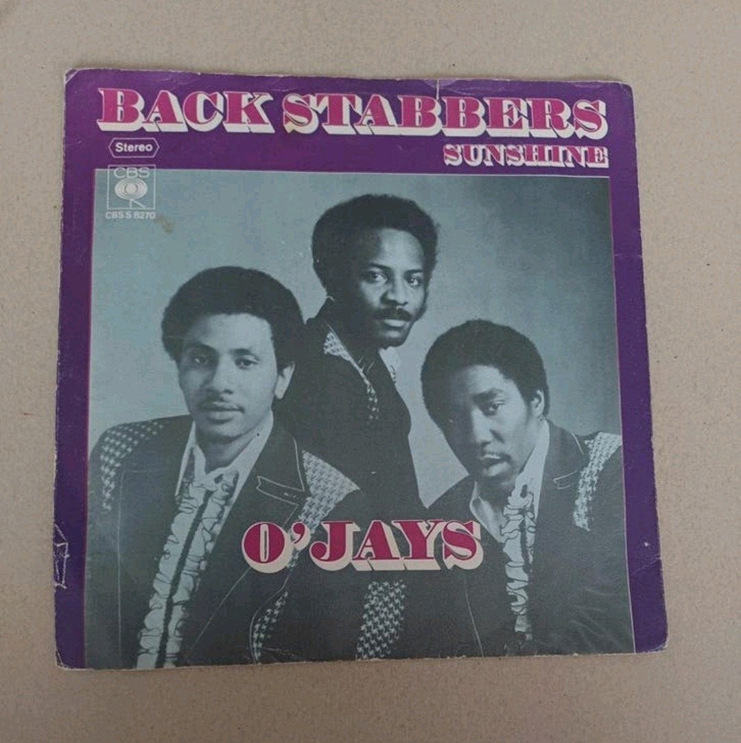 The O'jays - Back Stabbers, Cd's en Dvd's, Vinyl Singles, Gebruikt, Pop, Beschermende buitenhoes, Ophalen of Verzenden