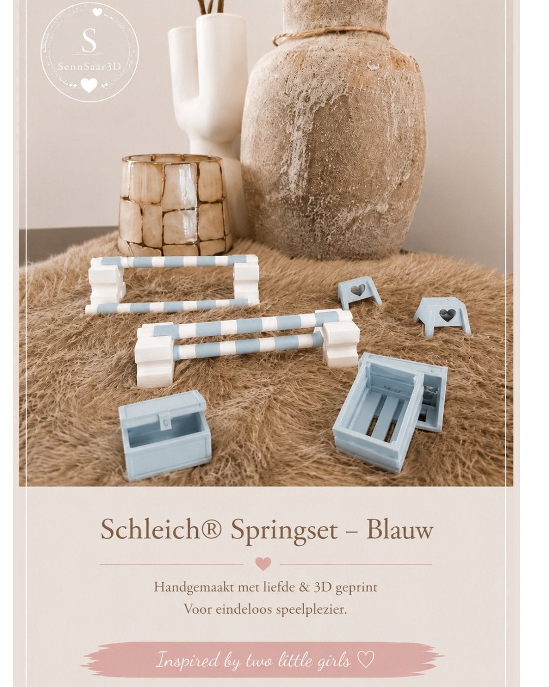 Complete Schleich Set | Springen & Accessoires | 3D, Ophalen of Verzenden, Nieuw