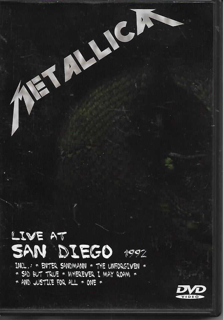 Metallica - Live at San Diego 1992, Alle leeftijden, Ophalen of Verzenden, Zo goed als nieuw, Muziek en Concerten