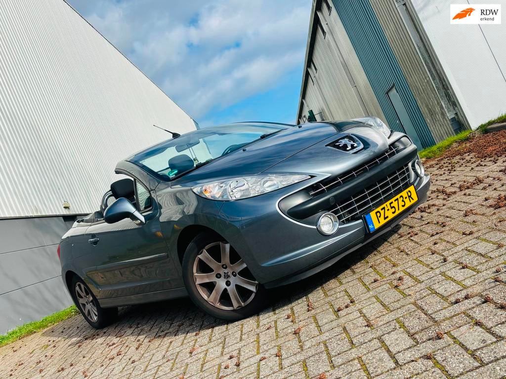 Peugeot 207 CC 1.6 VTi AIRCO., Auto's, Peugeot, Voorwielaandrijving, 15 km/l, Gebruikt, Zwart