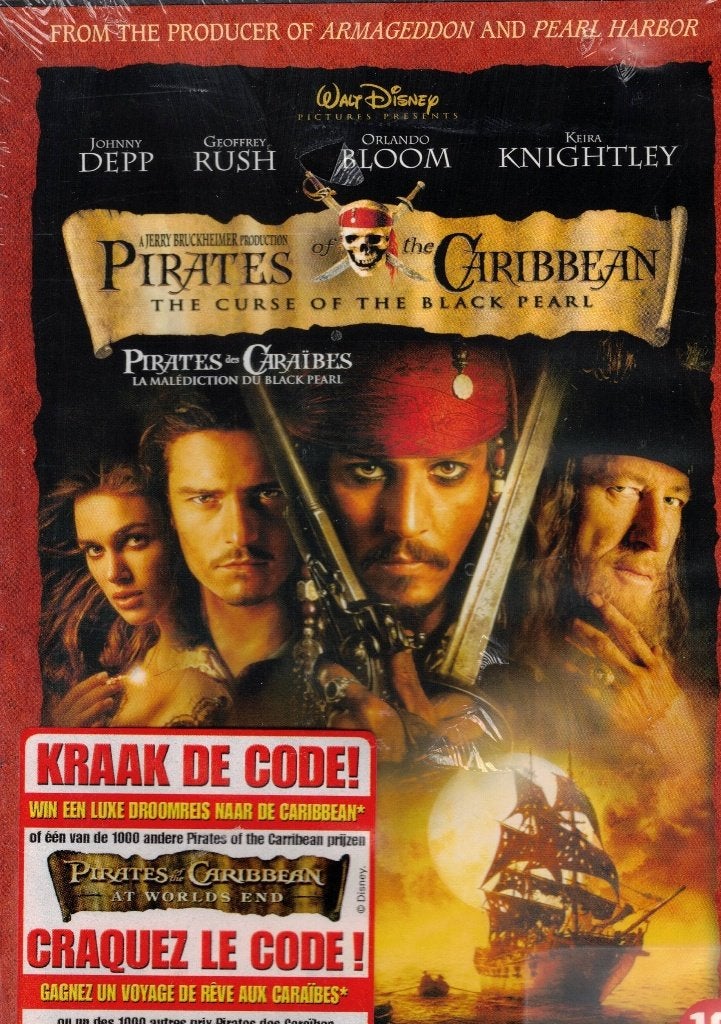 Pirates Of The Caribbean - The Curse Of The Black Pearl, Engels, Nederlands, Ophalen of Verzenden, Zo goed als nieuw