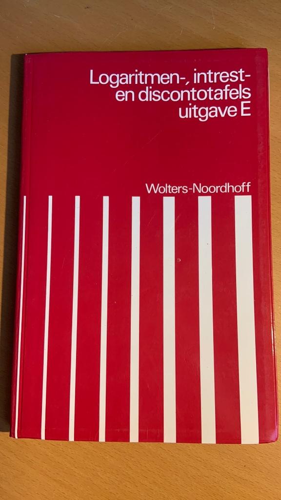 Logaritmen-, intrest- en discontottafels - P. Wijdenes, Boeken, Ophalen of Verzenden, Beta, HBO