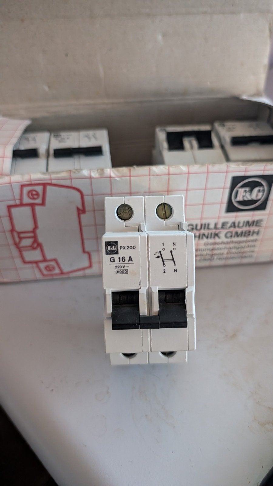 F&G PX200 G 16A Installatieautomaat - 6 stuks, Ophalen of Verzenden, Nieuw, Overige typen