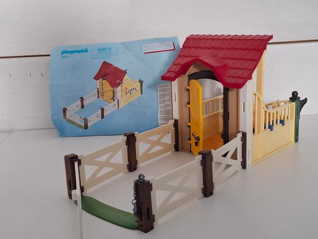 6533 Playmobil paardenstal, Ophalen of Verzenden, Zo goed als nieuw
