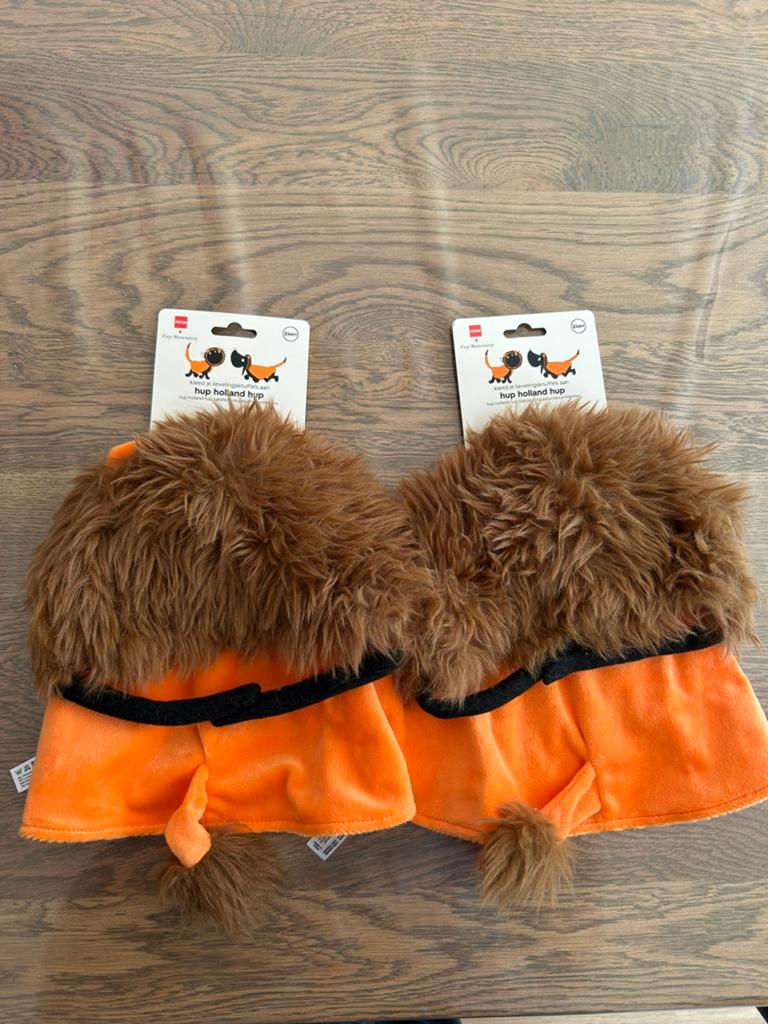 2x Takkie en Siepie verkleedsetje WK voetbal de Leeuw Hema, Ophalen of Verzenden, Zo goed als nieuw, Overige typen