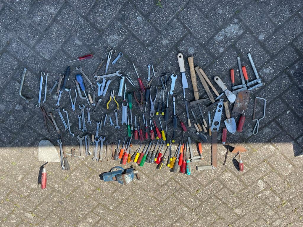 Partijtje gereedschap rommelmarkt, Ophalen of Verzenden, Gebruikt