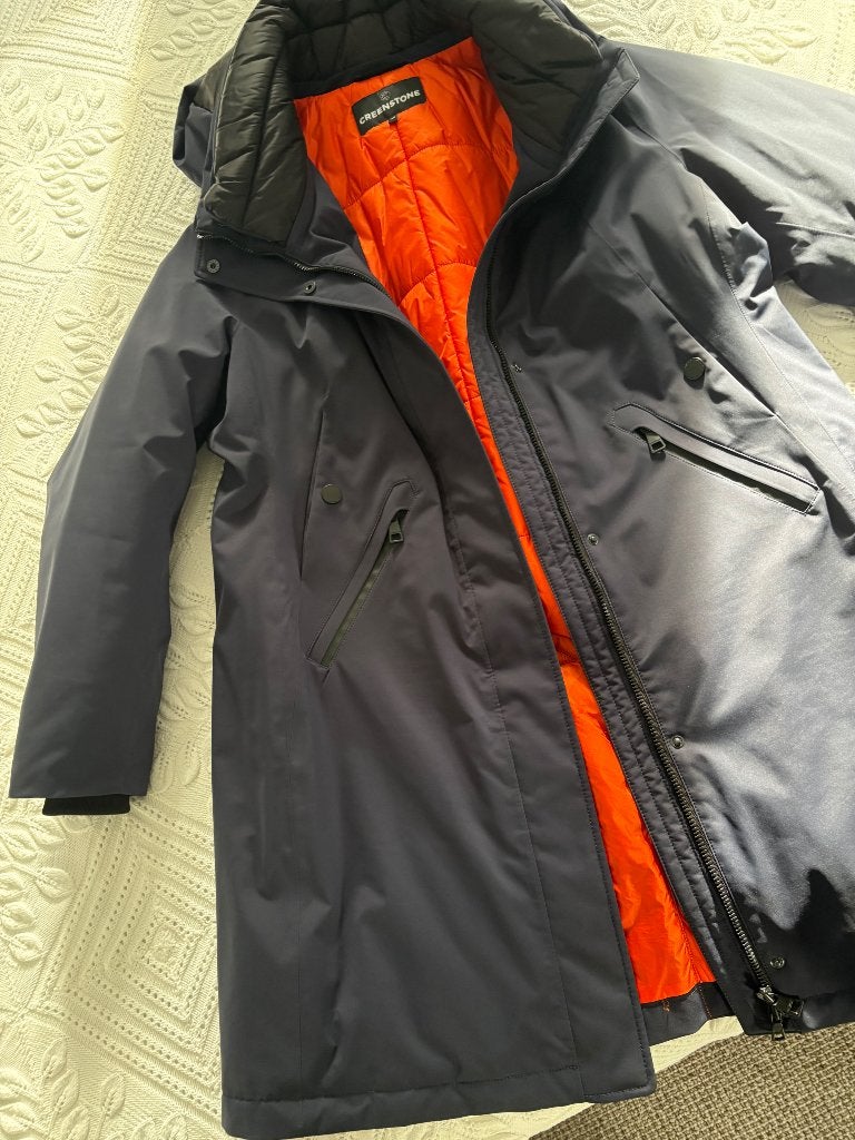 Greenstone Winterjas, Ophalen, Blauw, Maat 46/48 (XL) of groter, Nieuw