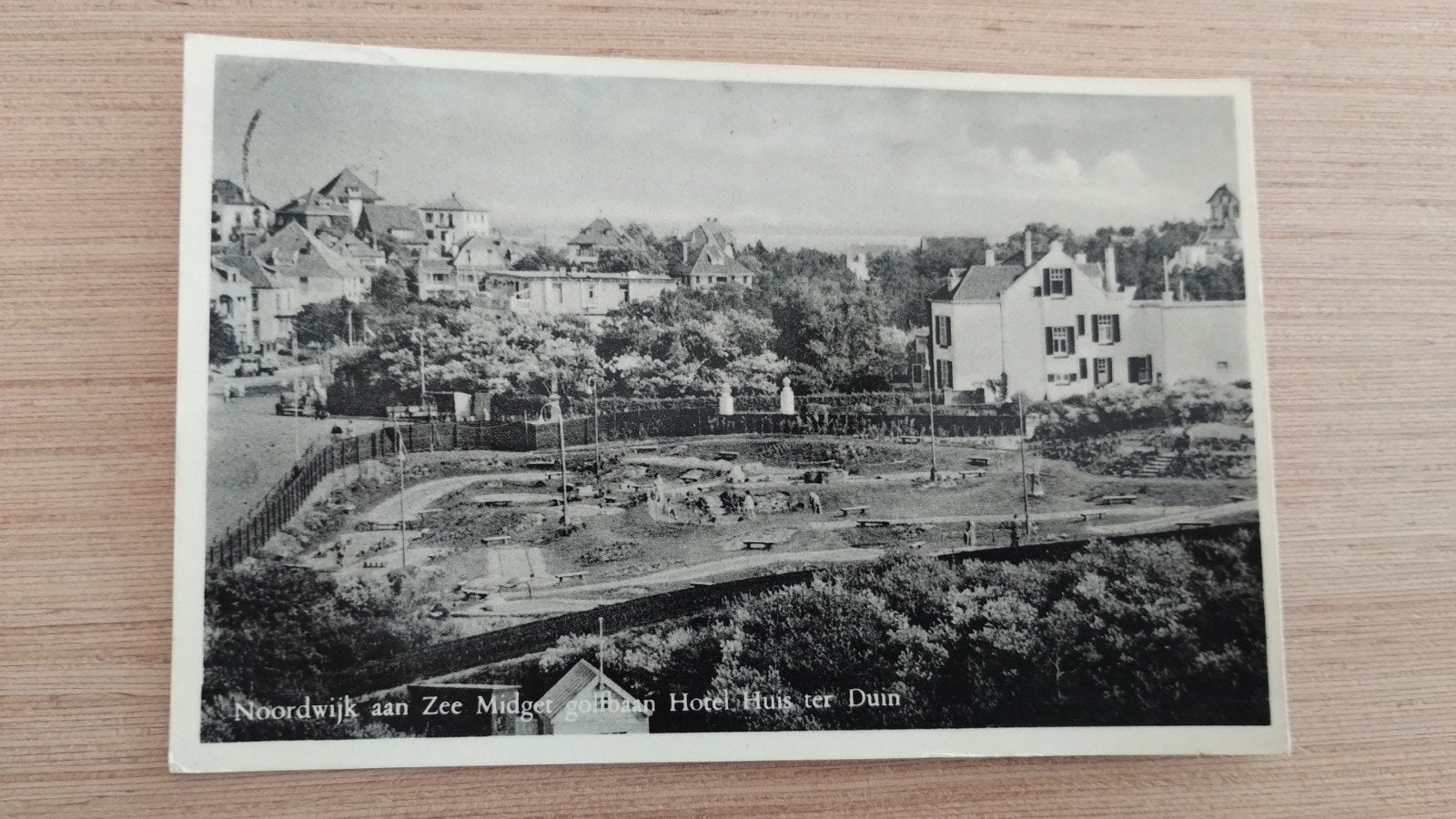Oude ansichtkaart Noordwijk aan Zee, Hotel Huis ter Duin, Ophalen of Verzenden, 1940 tot 1960, Gelopen, Zuid-Holland