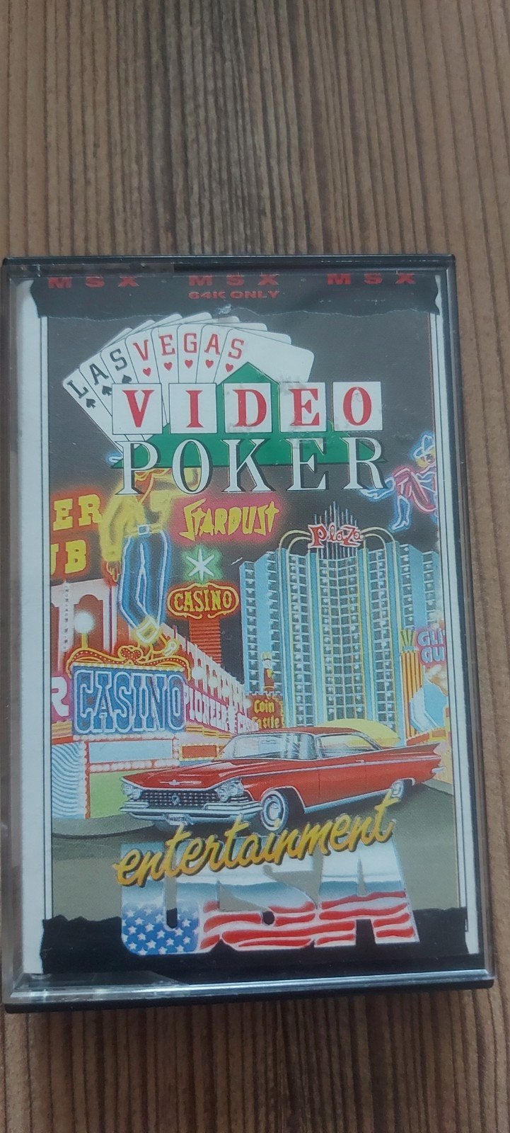 Video Poker MSX 1 Cassette - Entertainment USA, Gebruikt, Overige genres, 1 speler, Ophalen of Verzenden