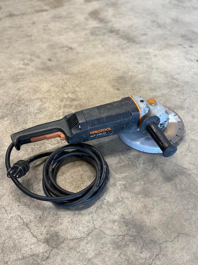 Protool haakse slijper AGP 230-22 - Gebruikt, perfect werken, Doe-het-zelf en Verbouw, Gereedschap | Slijpmachines, Ophalen of Verzenden