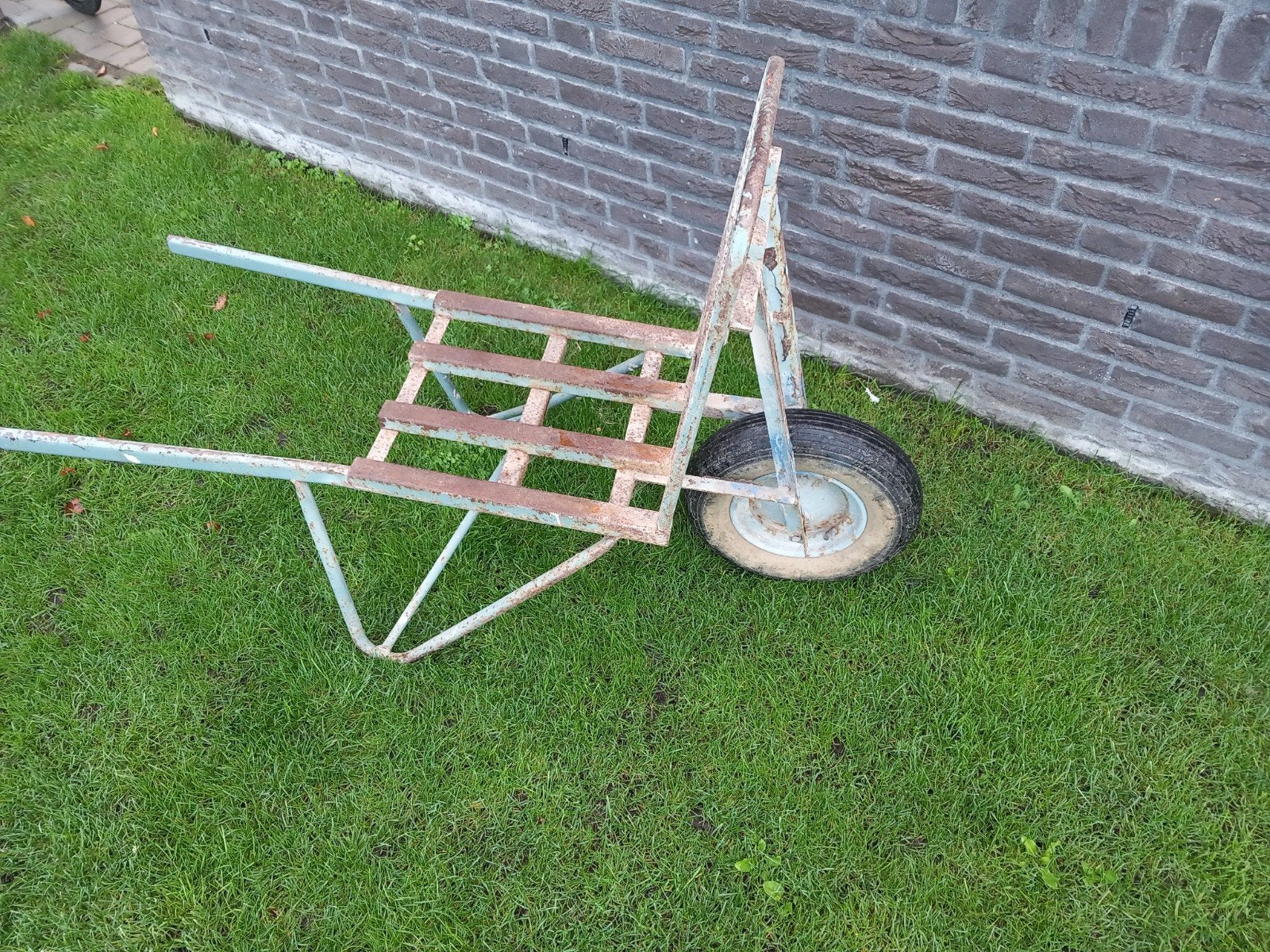 steen kruiwagen, Ophalen, Onbekend, Handmatig, Gebruikt