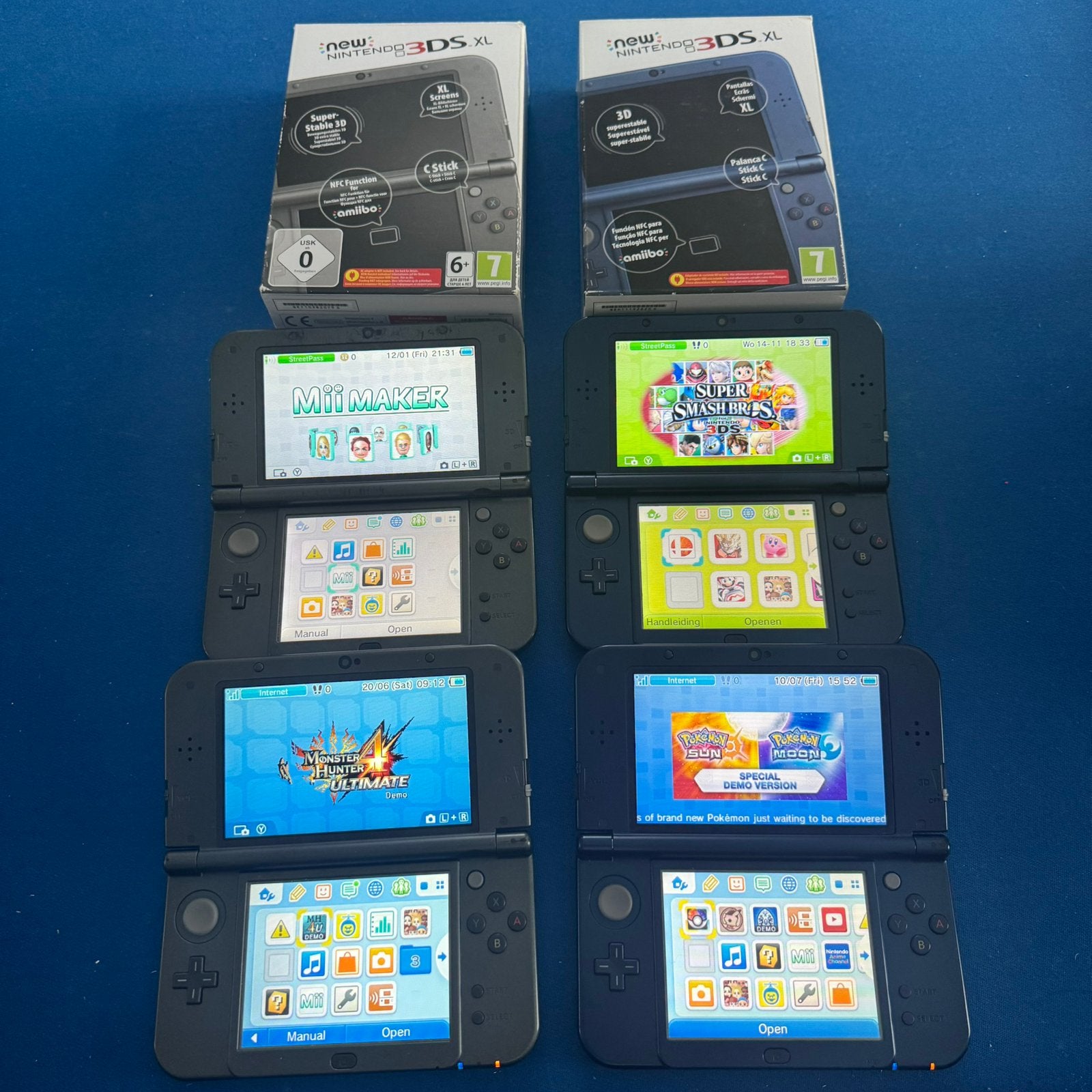 New Nintendo 3DS XL Consoles Aparte Verkoop (IPS Schermen), Blauw, 3DS XL, Ophalen of Verzenden, Zo goed als nieuw