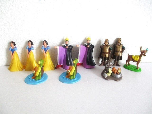 Disney figuren Sneeuwwitje en de dwergen en meer zie foto,s, Ophalen of Verzenden, Sneeuwwitje of Doornroosje, Gebruikt, Beeldje of Figuurtje