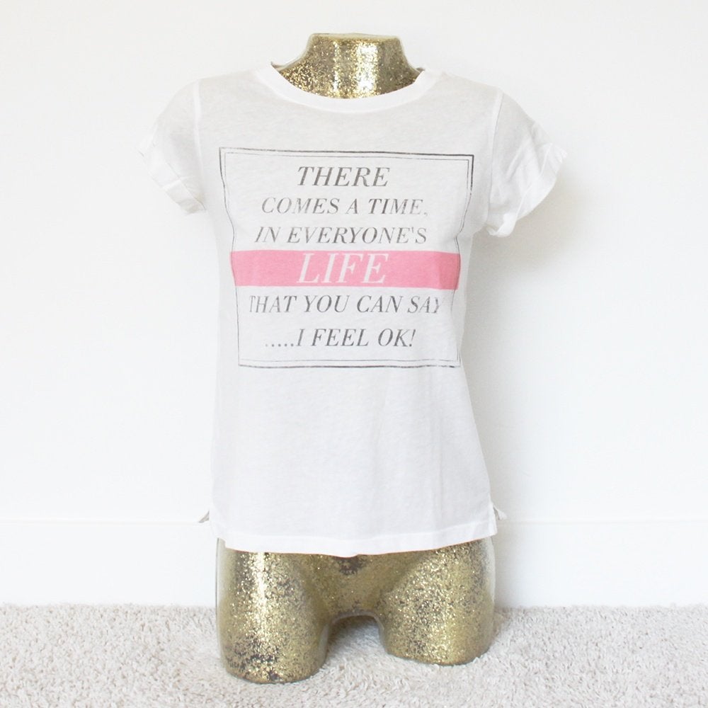 Pull & Bear Shirtje 522 (S) - 521 € 5,-, Wit, Ophalen of Verzenden, Zo goed als nieuw, Korte mouw