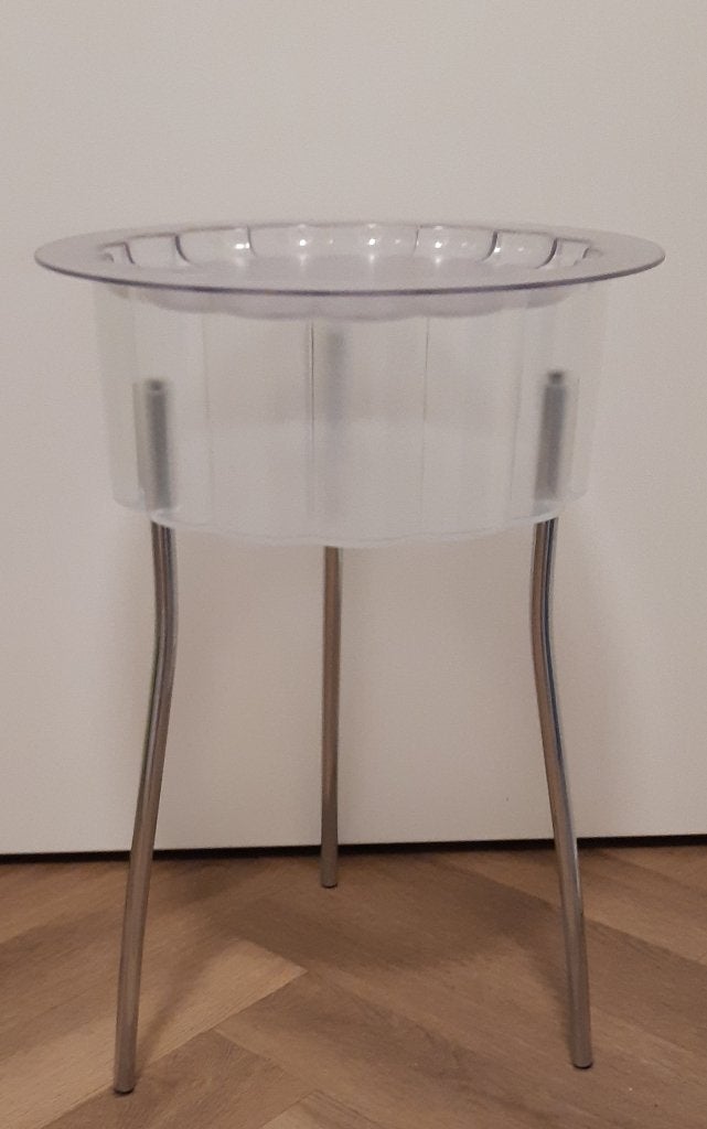 Ikea bijzettafeltje jaren 90 retro - vintage Hatten, Overige materialen, Minder dan 55 cm, Gebruikt, Rond