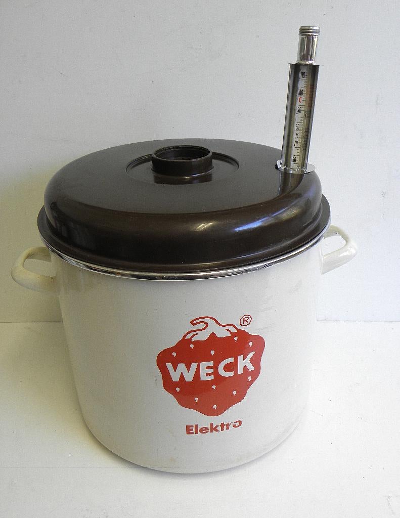 Prima Weck weckketel Elektro met rooster en thermometer, Ophalen of Verzenden, Zo goed als nieuw, Metaal