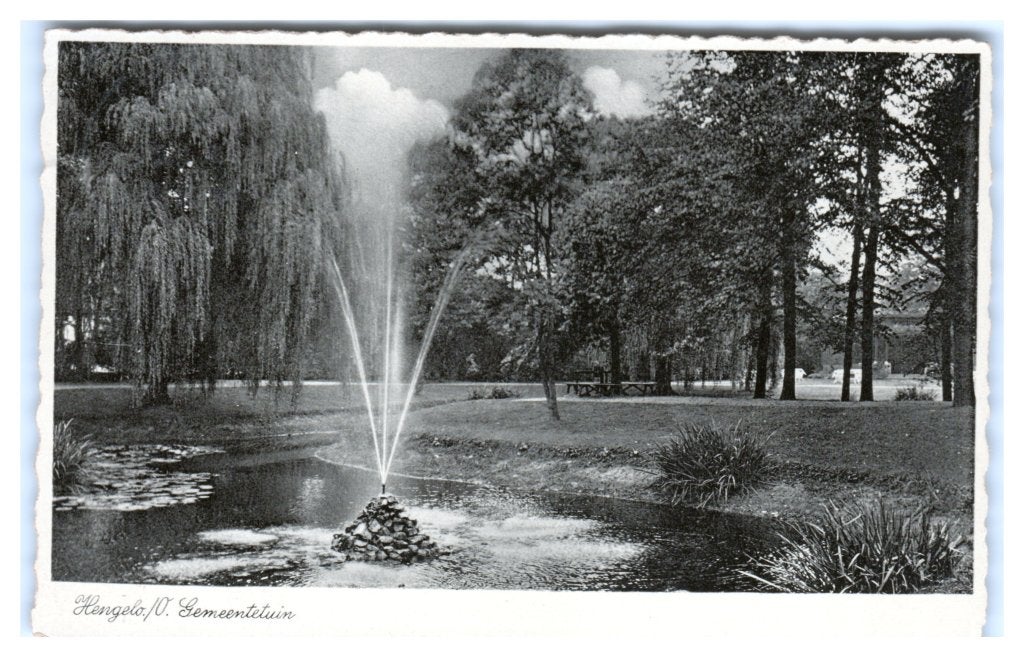 Hengelo, Gemeentetuin, Verzenden, 1920 tot 1940, Gelopen, Overijssel