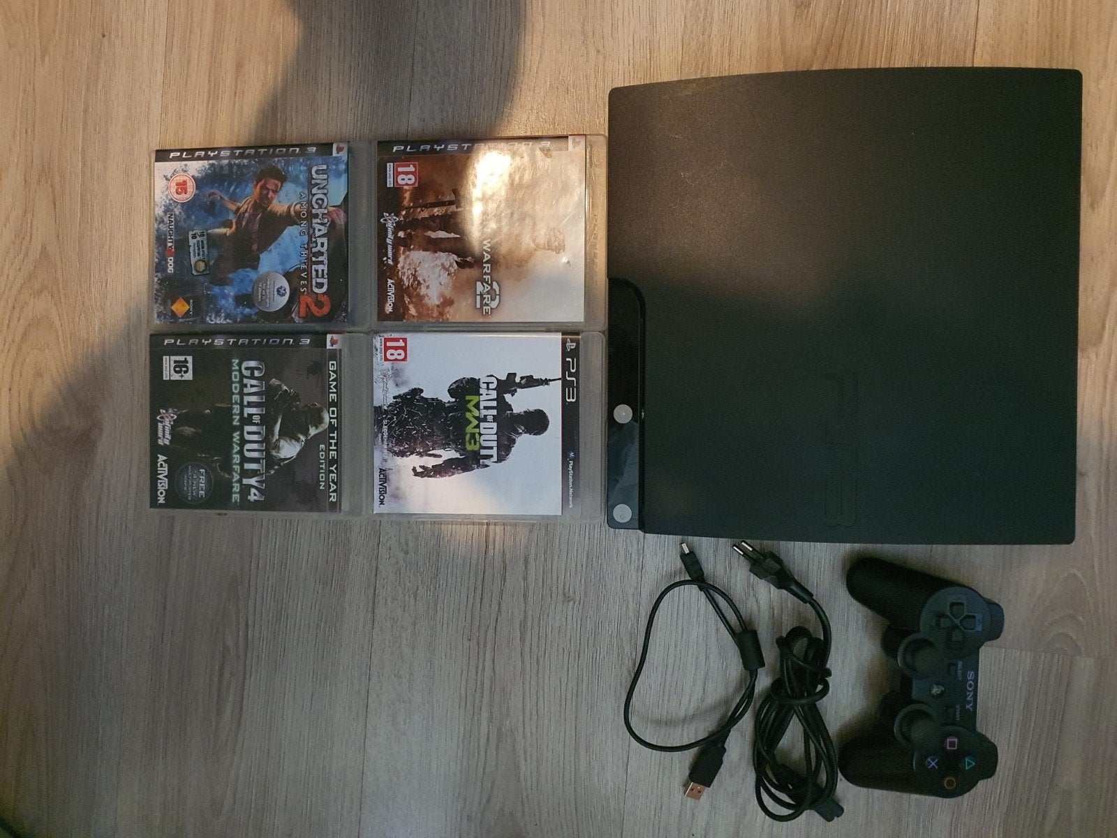 playstation 3 console ps3 slim games pad controller, Ophalen, Zo goed als nieuw, Met 1 controller