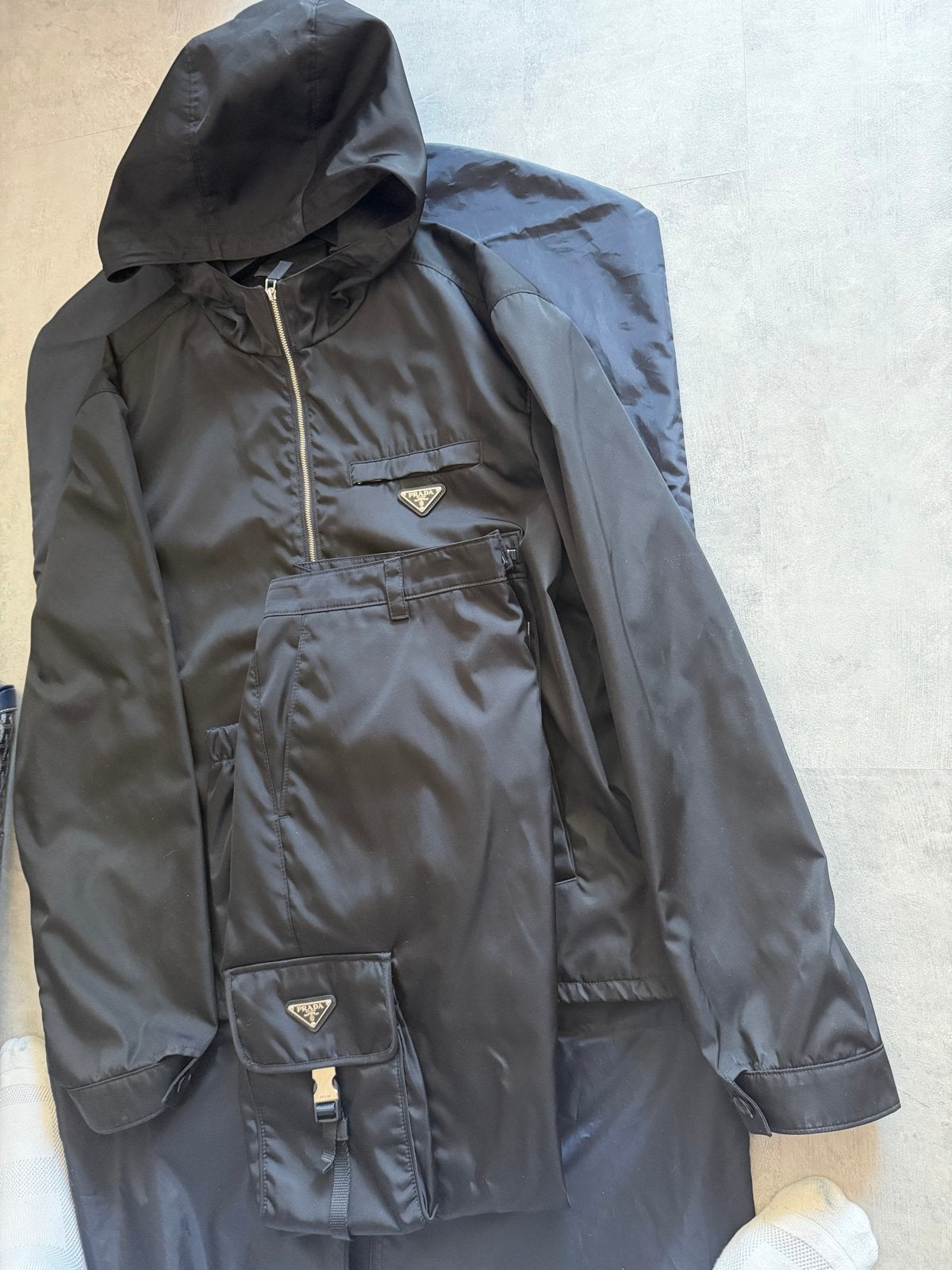 Prada Re-Nylon Pak, Ophalen, Nieuw, Maat 52/54 (L), Zwart