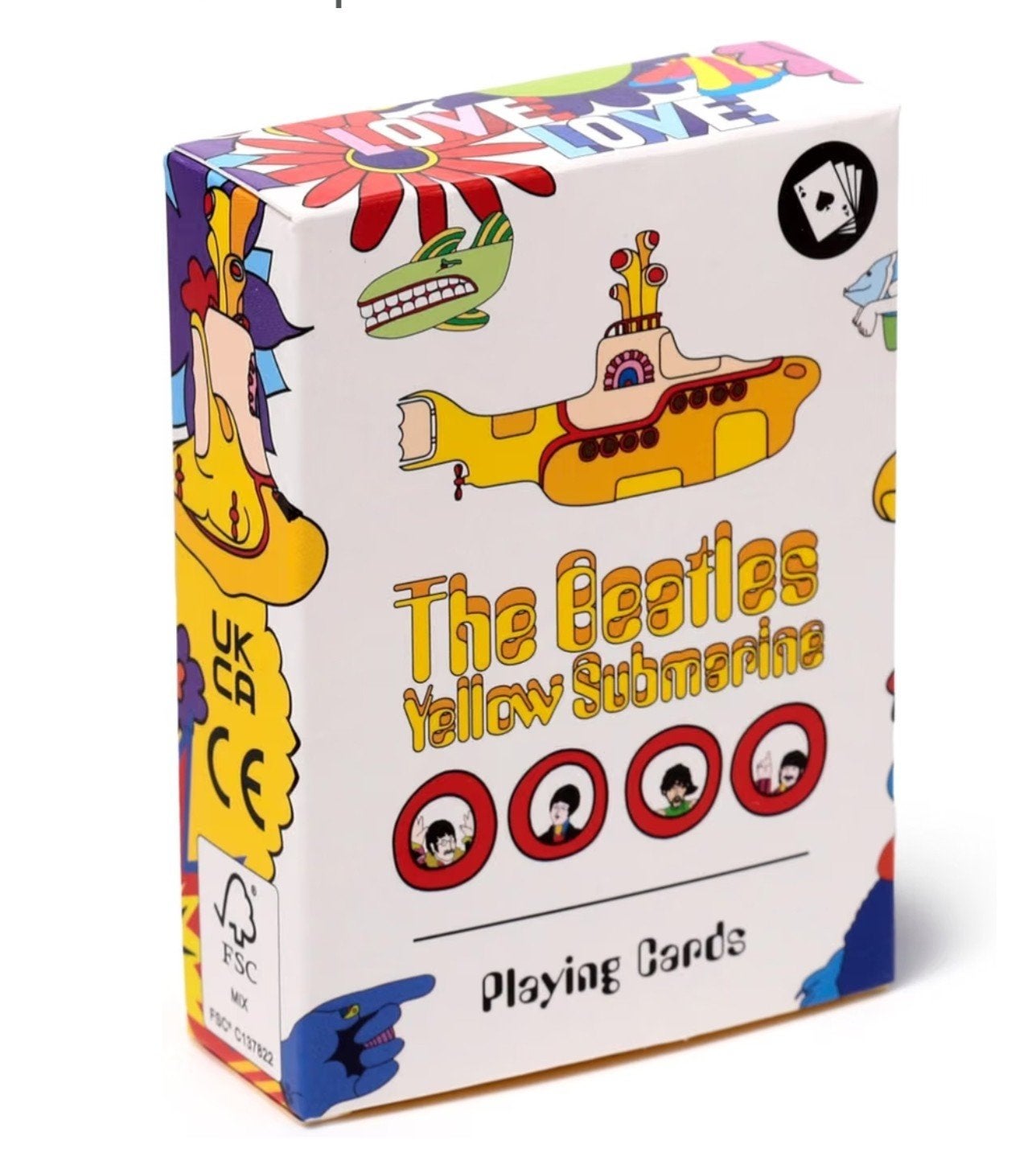 The Beatles Yellow Submarine Speelkaarten nieuw, Een of twee spelers, Ophalen of Verzenden, Nieuw, Puckator