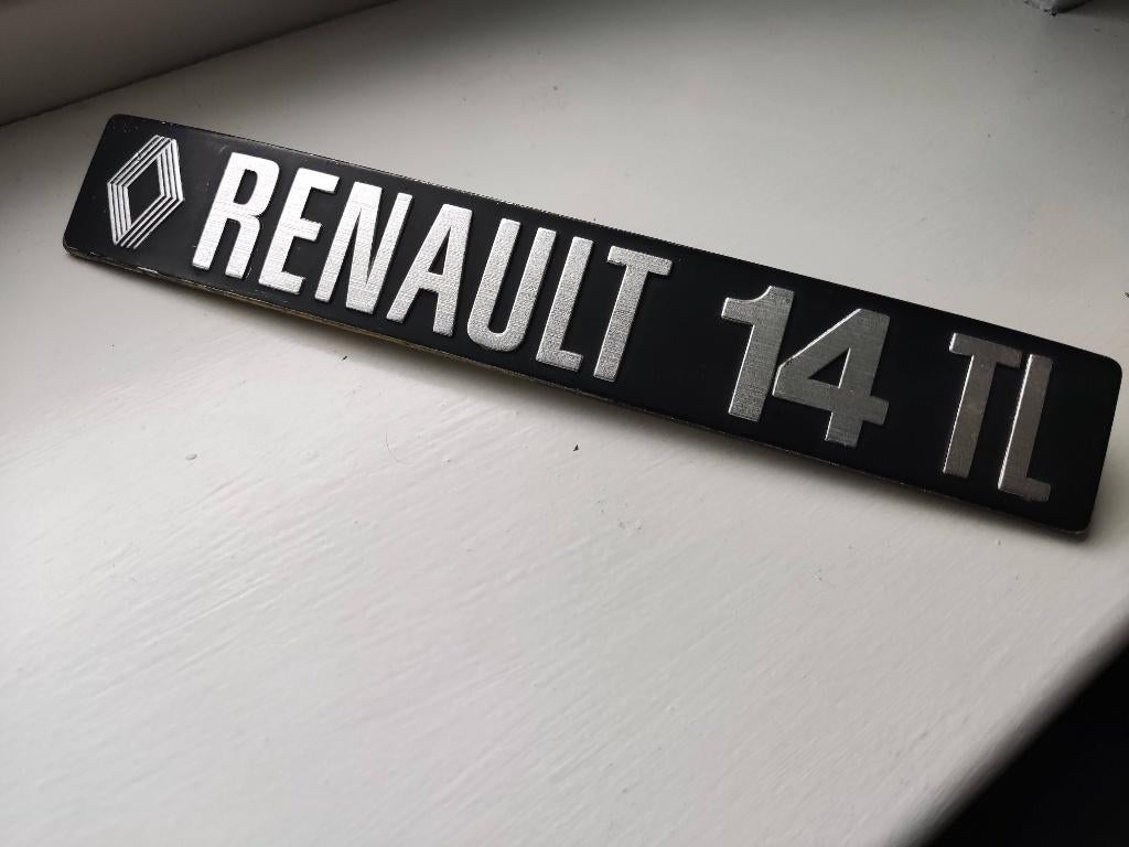 Renault 14 TL embleem logo, Ophalen of Verzenden