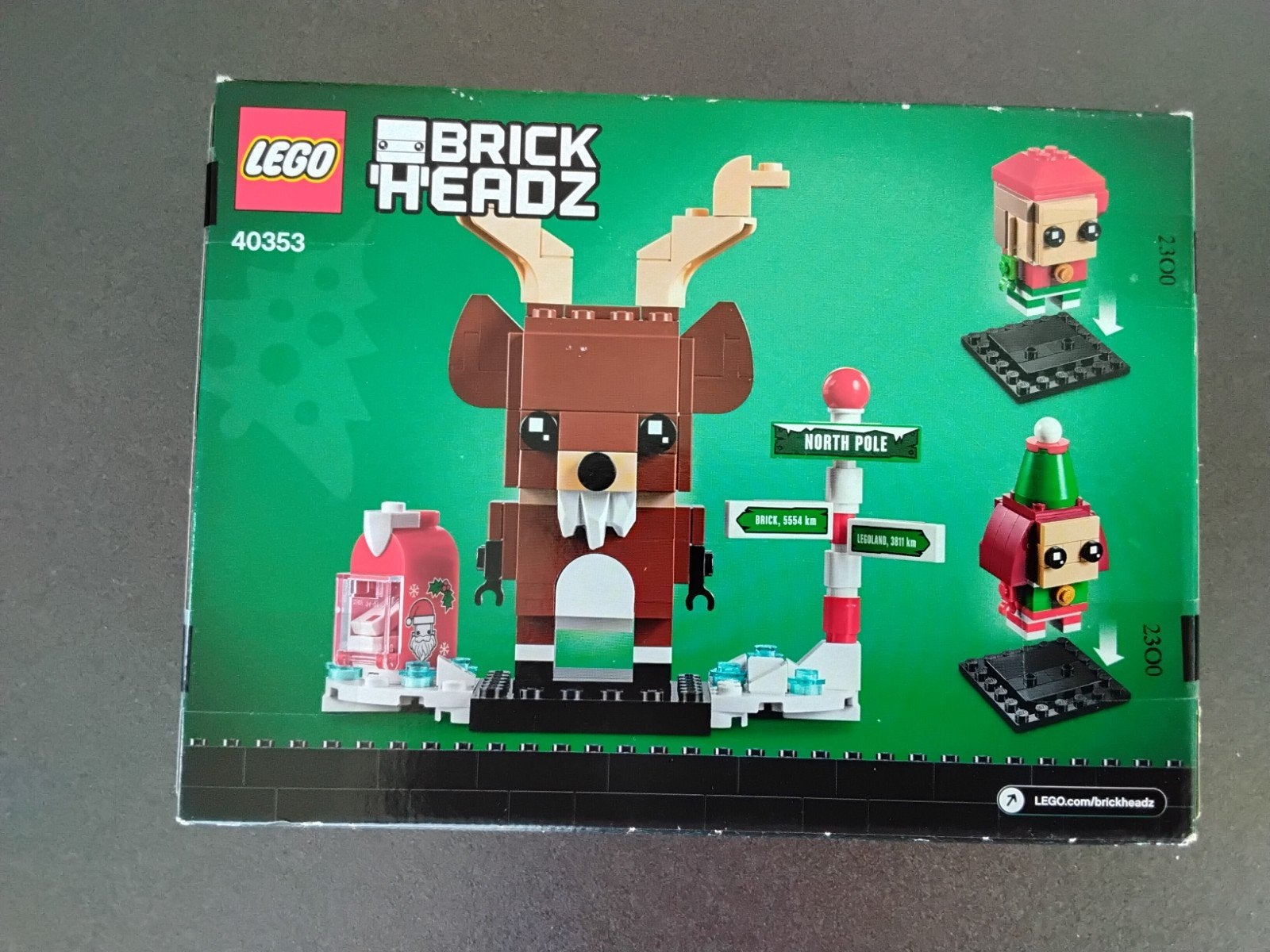 LEGO BrickHeadz 40353 Rendier, Elf & Elfie - Kerstset, Ophalen, Nieuw