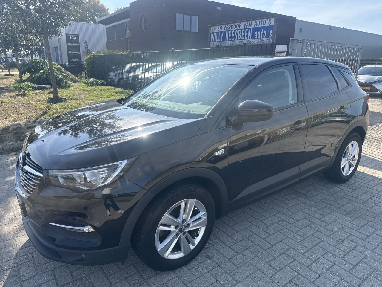 Opel Grandland 1.2 TURBO GRANDLAND X EXECUTIVE BOUWJAAR 2018, Grandland, Zwart, Bedrijf, Handgeschakeld