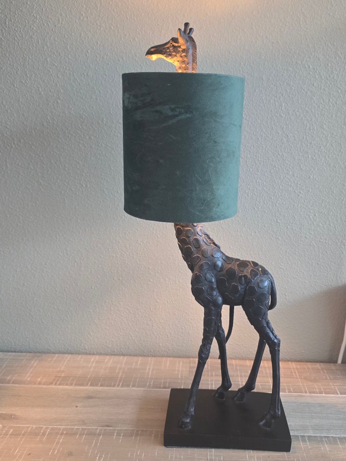 set tafel lampen aap en giraffe, Ophalen of Verzenden, Figuurlamp