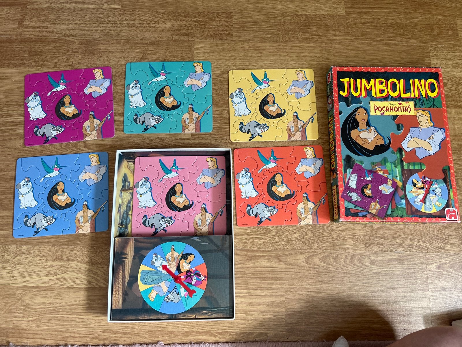 Jumbolino Pocahontas spel - Disney puzzels, Ophalen of Verzenden, Minder dan 10 stukjes, Gebruikt, 4 tot 6 jaar