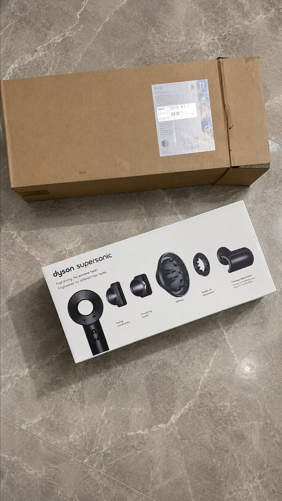 Dyson Supersonic HD08 Zwart/Nikkel – Nieuw in doos, Ophalen of Verzenden, Zo goed als nieuw
