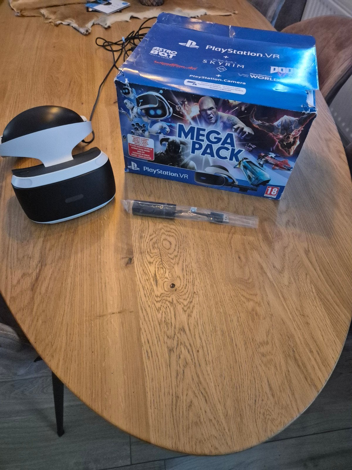 PlayStation VR Mega Pack met Camera en Ps5 adapter., Ophalen, Zo goed als nieuw, VR-bril, Sony PlayStation