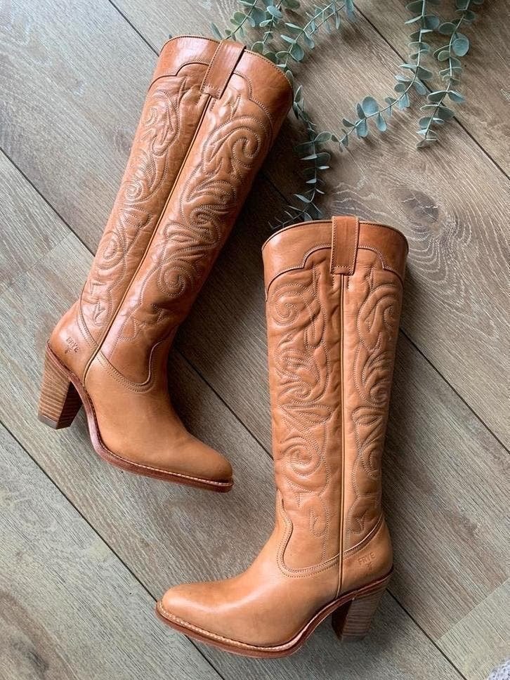 Frye hoge cowboylaarzen met hak 36 37 western boots laarzen, Hoge laarzen, -, Nieuw, Ophalen of Verzenden