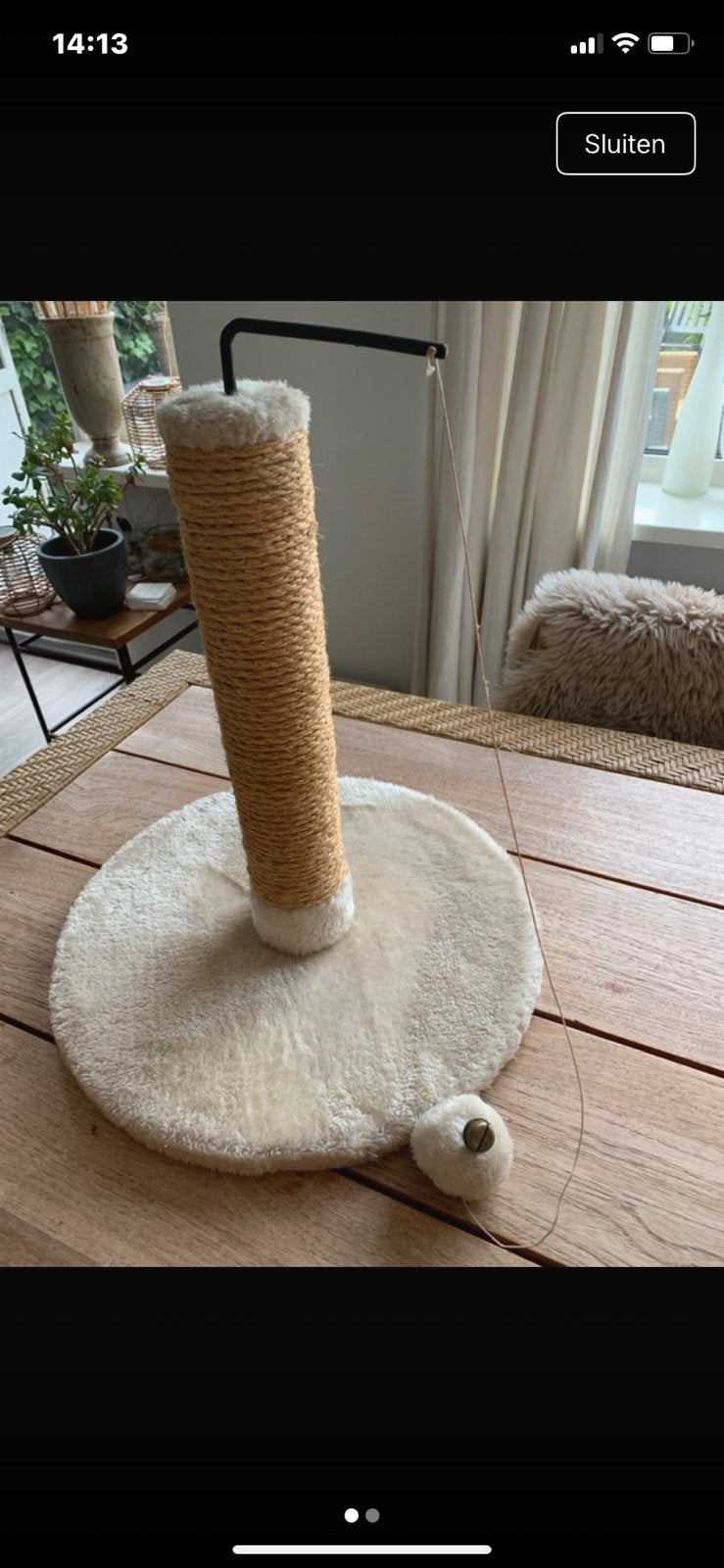 Krabpaal beige maat 40x50cm .Nieuw., Dieren en Toebehoren, Krabmeubelen, Ophalen of Verzenden, Nieuw, Krabpaal